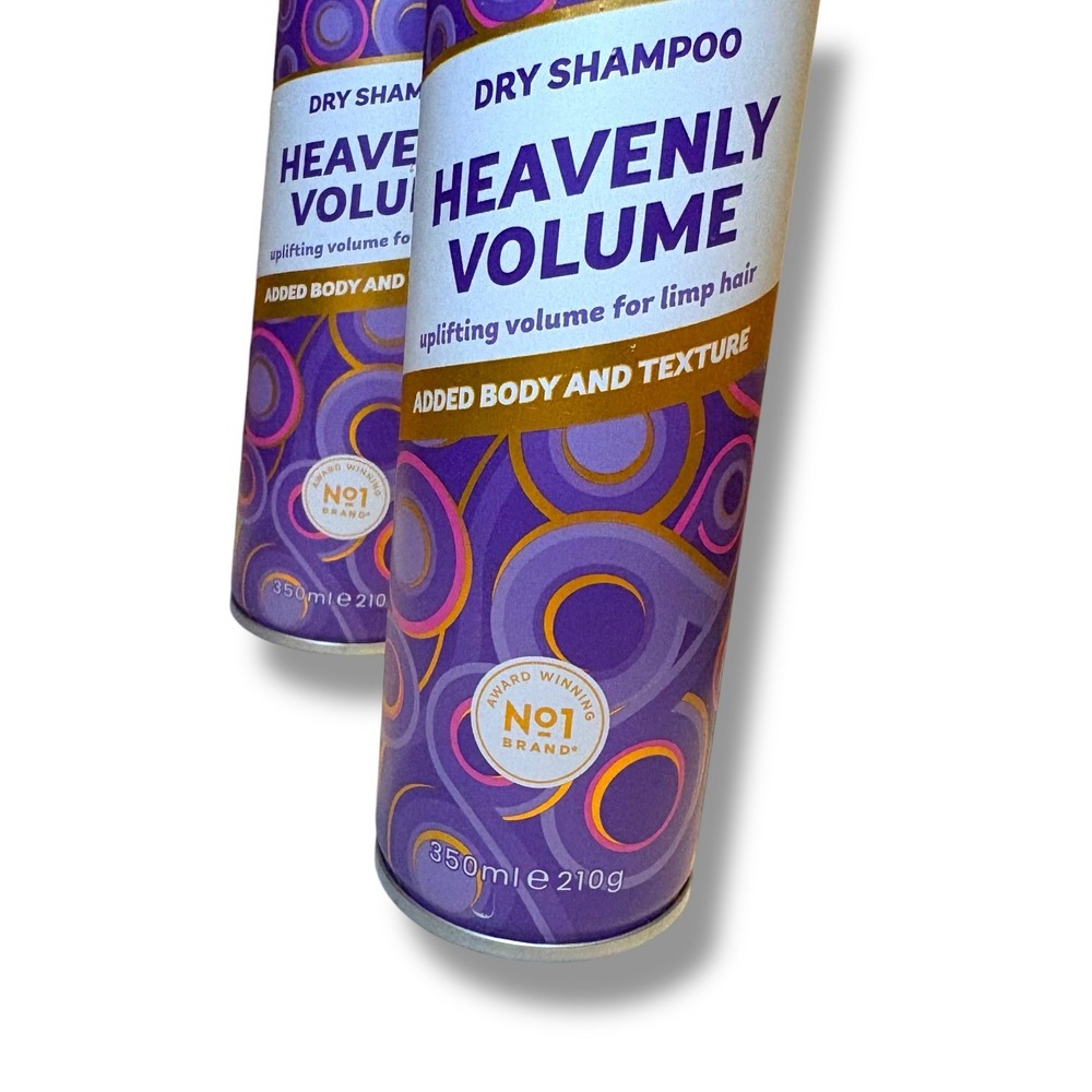 Batiste Heavenly Volume Dry Shampoo 2-Pack 350ml Uplifting Volume Limp Hair UK - Picture 2 of 3